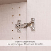 Armario de puertas batientes Rauch Möbel Bremen, armario ropero en blanco con 2 espejos y 8 cajones, 4 puertas, incluye paquete de accesorios Basic, 1 barra de armario, 4 estantes, ancho x alto x profundidad 181x199x58 cm