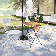 Paquete de 10 sillas plegables de plástico con capacidad de 159 kg para eventos, oficina, bodas, fiestas, picnics, cocina y comedor