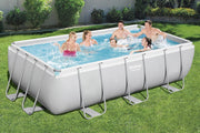 Bestway Conjunto de piscina rectangular Power Steel 404x201x100 cm