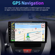 AWESAFE Autorradio para Peugeot 107 Toyota Aygo Citroen C1 2005-2014, Android 13, pantalla táctil de 10.1 pulgadas con marco, navegación Carplay Android Auto mirrorlink Bluetooth WiFi RDS Radio [2GB+64GB]