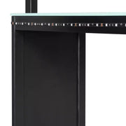 Litera tipo loft en forma de L para juegos con escritorios, litera doble con luces LED, puertos USB, estanterías de almacenamiento, cama alta esquinera de madera para 2 personas