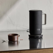 Hervidor de agua de acero inoxidable Aarke negro mate: hervidor eléctrico de 1,2 L, múltiples ajustes de temperatura, base giratoria de 360°, ebullición silenciosa, boquilla antigoteo