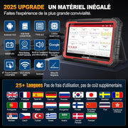 LAUNCH X431 Pro Elite Maletín de diagnóstico OBD2 para coche, bidireccional, codificación en línea de ECU, diagnóstico completo del sistema, más de 38 servicios de reinicio, CANFD DOIP, FCA, 2 años de actualización