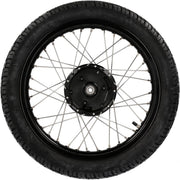Set: 2 ruedas completas llanta de aluminio 1,6x16", buje - anodizado negro + acero inoxidable