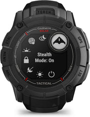 Instinct 2X, Solar – Tactical Edition - Reloj GPS robusto y conectado – Negro - Caja de 50 mm (Reacondicionado)