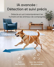 Cámara de seguridad para interiores E30 de eufy, paquete de 2, cámara de vigilancia 4K UHD, giro e inclinación de 360°, visión nocturna a color, detección por IA, seguimiento automático, funciona con HomeKit