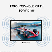 Samsung Galaxy Tab A11+ 5G 11" 128 GB, Tablette Android IA, diseño fino y elegante, pantalla de 90 Hz, 6 GB de RAM, 4 altavoces, Dolby Atmos, gris, cargador de red rápido de 25 W incluido, versión FR