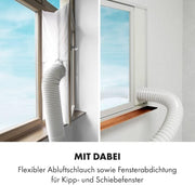 KLARSTEIN Grandbreeze Pro 14K – Aire acondicionado portátil, deshumidificador, ventilador, 3 velocidades, 14000 BTU/1,65 kW, habitación: 42 a 68 m², flujo: 460 m³/h, eficiencia energética A – Blanco