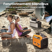 maXpeedingrods 3300W Generador Eléctrico Inverter Silencioso de Gasolina con Puertos USB y Enchufes de 230V, Generador Eléctrico de 4 Tiempos, Ligero, para Caravanas, Garaje, Jardín, Camping