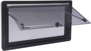 LENDISIY Ventana lateral para autocaravana Ventana abatible 90x50cm Ventana para caravana Ventana de empuje con marco Protección solar y visual para RV Caravana Autocaravana Furgoneta