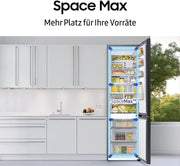 Frigorífico combi Samsung, refrigerador con congelador, 185 cm, 341 l de volumen total, 114 l de congelador, modo AI Energy, dispensador de agua, aspecto acero inoxidable, RL34C652CSA/EG