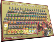 The Army Painter Speedpaint Complete 2.0, Set completo de 90 frascos de pintura acrílica de 18 ml, incluyendo los 3 pinceles esenciales para Warhammer 40k y Dungeons & Dragons