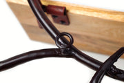 Estantería de pared Kobolo - Rama - 3 niveles - 71x20x56 cm - Hierro y madera