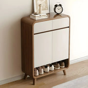Mueble zapatero moderno de madera para recibidor, tamaño mediano
