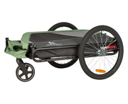 Remolque para bicicletas para perros Knuffelwuff Cruvado 45 kg, plegable, ligero, correa de seguridad, reflectores, enganche universal