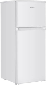 Frigorífico de dos puertas Infiniton FG-151D12BEV, 151 litros, 122 cm de altura, 50 cm de ancho, cíclico, luz LED interior, altura regulable, clase E, blanco