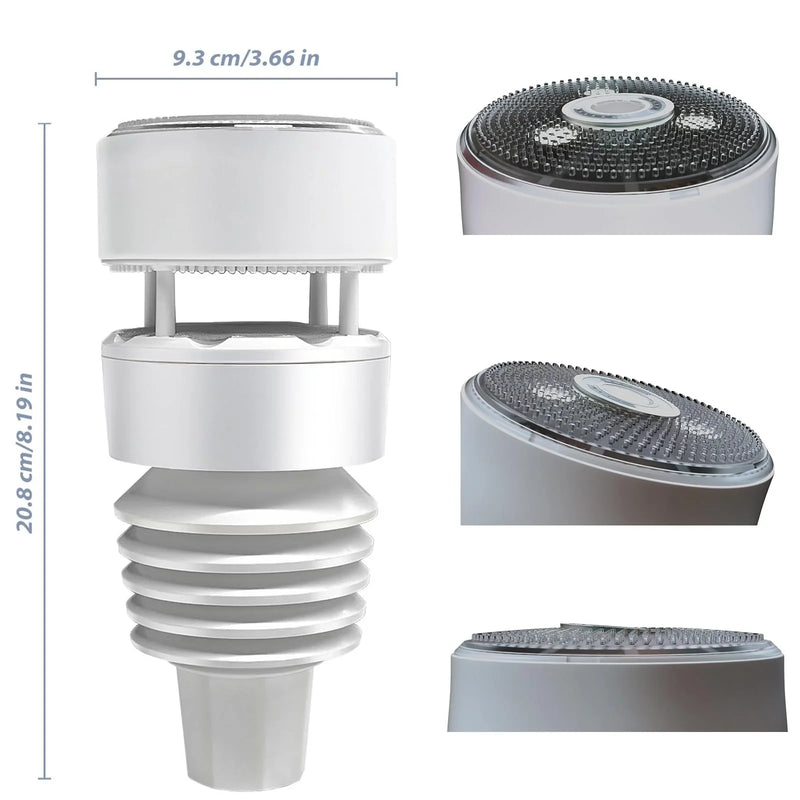 Estación meteorológica ECOWITT GW2001, sensor exterior 7 en 1 WS90, pasarela WiFi GW2000, datos meteorológicos para casa, jardín y granja, 868 MHz