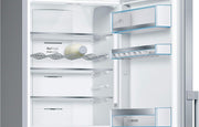 Frigorífico combi Bosch KGN36NWEA Serie 2, 186 x 60 cm, 215 L de refrigeración y 87 L de congelación, NoFrost: nunca más tendrá que descongelar, iluminación LED para una distribución uniforme de la luz