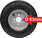 Rueda de repuesto para remolque Deli 4.00-8 4.80-8 4PR 62M para Stema DDR, rueda completa con orificio central grande, juego o individual, 8 pulgadas