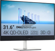 Monitor Dell 32 Plus - S3225QC, 4K UHD (3840x2160), 120Hz, QD OLED, 0.03ms, AMD FreeSync Premium Pro, HDR True Black 400, Dolby Vision, altavoces integrados, 3 USB-C, HDMI, 3 años de garantía