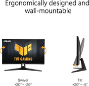 Monitor ASUS 27" LED - VG27AQ3A Pantalla PC 2.5K - 2560 x 1440 píxeles - 1 ms - Formato 16/9 - Panel Fast IPS - 180 Hz - HDR10 - FreeSync Premium/Compatible con G-Sync - HDMI/DisplayPort - Negro