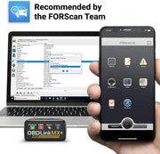 Escáner de diagnóstico OBD2 Bluetooth, lector de códigos de error, MX+ MX201, para iPhone, Android y Windows, escáner de diagnóstico de vehículos
