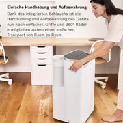 Acondicionador de aire móvil Bosch Cool 4000 - 3 en 1: aire acondicionado, deshumidificador, ventilador - 2,6 kW para habitaciones de hasta 35 m² - Con modo automático, modo silencioso y modo de suspensión