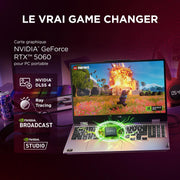 Lenovo LOQ 15AHP10 - Portátil Gaming 15.6'' FHD (AMD Ryzen 7 250, RAM 32GB, SSD 1TB, NVIDIA RTX 5060 8GB, sin Sistema Operativo) Teclado retroiluminado AZERTY Francés - Gris