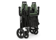 Jeep Wrangler Deluxe Stroller Wagon for 4 Kids – Removable Canopy, Cooler Bag, Modular Seats, XXL Storage, All-Terrain Tires, Adjustable Handlebars