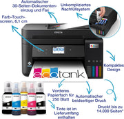 Impresora multifunción de inyección de tinta Epson EcoTank ET-4800 A4 con Wi-Fi, incluye tinta para hasta 3 años