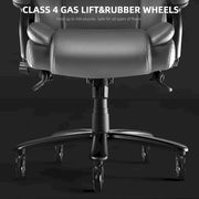 Silla de oficina ejecutiva Bossin para personas grandes y altas, silla ergonómica de 500 libras con soporte lumbar ajustable, respaldo alto y piel sintética para computadora