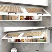 Alacenas de pared para cocina, de madera blanca