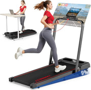 Cinta de correr plegable Walking Pad X390 con inclinación del 9%, 1-12 km/h, pantalla LCD, control por aplicación, pasamanos y mando a distancia