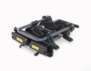 Portabicicletas de enganche Fischer ProlineEvo 2, para 2 bicicletas hasta 60 kg de carga útil, apto para bicicletas eléctricas, premontado, bloqueable, plegable