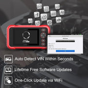 Launch Europe CRP 123 Evo OBD2 Dispositivo de diagnóstico automotriz, probador de aceite de motor, ABS, SRS, escáner de transmisión automática, actualización WiFi, pantalla táctil Android
