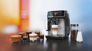 Cafetera superautomática Philips Serie 5400 – Sistema de leche LatteGo, 12 especialidades de café, pantalla intuitiva, 4 perfiles de usuario, cromo (EP5447/90)
