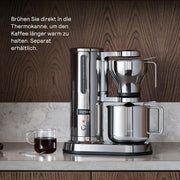Aarke Cafetera de goteo – Cafetera eléctrica, jarra de cristal, función de mantenimiento de calor, capacidad de 10 tazas, 250 ml - 1,25 l, diseño moderno, cafetera para café de filtro, con certificación ECBC.