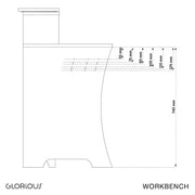 Escritorio de estudio Glorious Workbench, negro