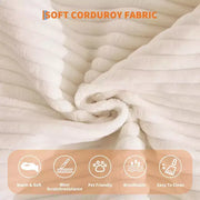 Sofá Cama Convertible 5 en 1, Sofá Cama Modular de Pana de 78.8" con Estructura Robusta, Futón Multifuncional para Espacios Pequeños, Sala de Estar y Habitación de Huéspedes