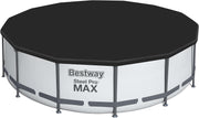 BESTWAY 5612X Piscina desmontable Steel Pro Max 427 x 122 cm, con depuradora de cartucho 3.028 L/H, cobertor y escalera, 56088, Azul