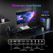 Monitor Gaming KTC 4K de 27 pulgadas, modo dual 4K@160Hz / FHD@320Hz con cambio fluido, panel IPS rápido, 1ms, HDR400, Adaptive Sync, 125% sRGB, 97% DCI-P3, ΔE