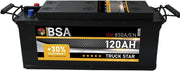 Batería de camión BSA 120Ah 12V 850A, batería de arranque para furgonetas, reemplaza a 115Ah 110Ah