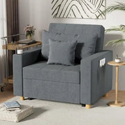 Sillón cama ajustable, convertible 3 en 1, varios colores, para 1 persona