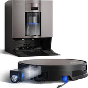 Robot aspirador ECOVACS X11 Omni Cyclone, robot aspirador friegasuelos con tecnología Blast y potencia de 19500 Pa, PowerBoost ultrarrápido, OZMO Roller 2.0, ascenso máximo de 4 cm, autovaciado PureCyclone 2.0