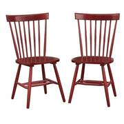 Sillas de comedor de madera maciza con respaldo de barrotes Simple Living Venice (juego de 2)