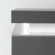 Set de guardarropa Lomadox de 6 piezas con iluminación LED en gris | Guardarropa de pasillo en gris ártico, moderno