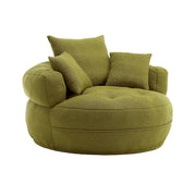 Sillón redondo tipo perezoso – Blanco/Azul/Gris/Amarillo/Naranja/Rojo rosa/Azul marino/Verde, asiento individual y doble