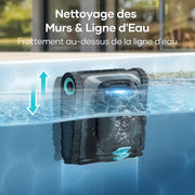 AIPER Scuba S1 (Versión 2025) Robot Limpiafondos para Paredes y Línea de Flotación, Aspiradora de Piscina con 180 Minutos de Autonomía, Filtración Ultrafina, Navegación Inteligente y Control por App