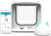Sure PetCare | Gatera con microchip conectada SureFlap con Hub, tecnología DualScan, compatible con placa de identificación por radiofrecuencia y microchip, control por aplicación