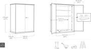 KETER Armario exterior HIGHSTORE Plus Gris - 1400 litros